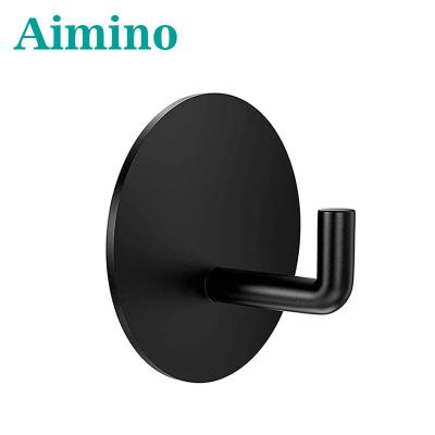 China Contemporary 304 Stainless Steel Wall Mount Robe Hook Rail For Bathroom Kitchen Coat Towel Hook for sale