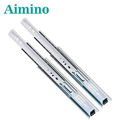 China Modern Furniture Hardware Fittings Cabinet Rail Drawer Slide Table Hardware Drawer Slider for sale