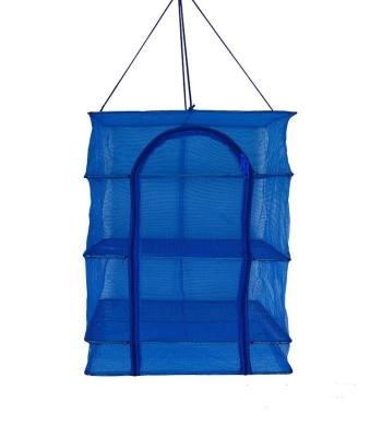 China Portable Foldable Fishing Net Drying Rack Hanging Vegetable Fish Dish Dryer Pe Hanger Fish Fishing Net Fishing Accessories for sale