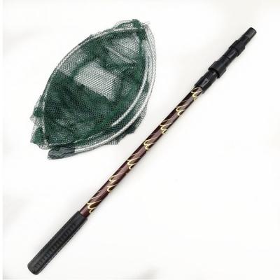 China High Strength Professional Supply Circle Telescopic Fishing Nets Long Handle Dip Net Fly Fish Landing Net for sale