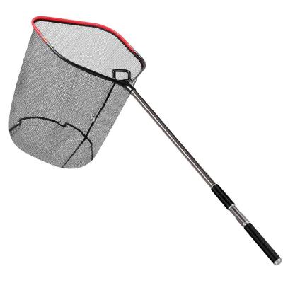 China 2022 High Strength Popular Durable Logo Aluminum Alloy Fishing Net Custom Drop Shipping Crabbing Spoon Net for sale