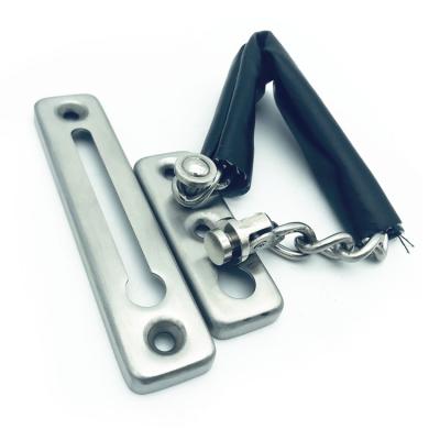 China Factory Stain Hotel Door Stainless Steel Safety Sliding Door Wooden Security Door Chain Lock for sale