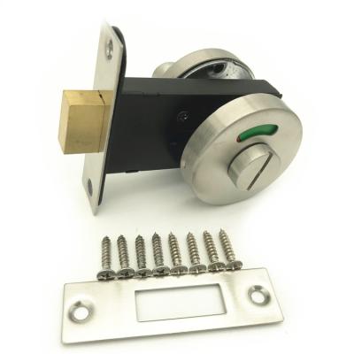 China Round Shape Modern High Quality Door Lock With Indicator Thumb Turn Lock For Bath Room for sale