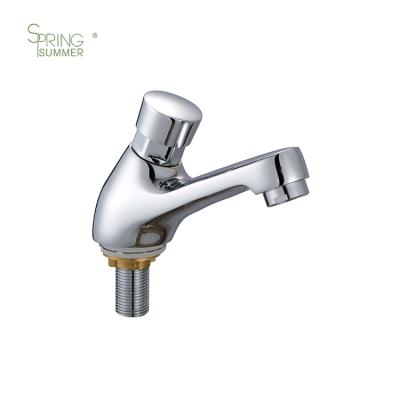 China Water Time Delay Public Brass Self Closing Saving Bathroom Faucets Faucet Metered Time Delay Faucet Basin Sink Faucet for sale