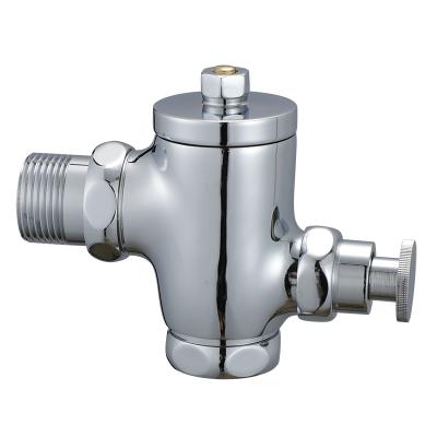 China Modern factory price chromed brassPush button flush valve body flush valve for public toilet for sale