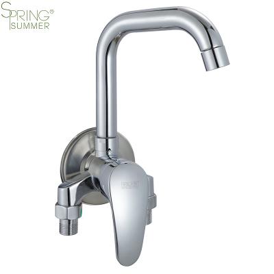 China Modern Zinc Alloy Wall Mounted Surface-Mounted Water Pipes, Hot And Cold Water, Kitchen Stove Faucet Faucet for sale