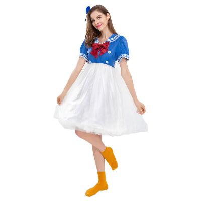 China Wholesale High Quality Donald Duck Costume Movie Party Carnival Polyester Halloween Cosplay Costume for sale