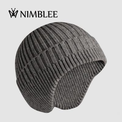 China Winter ear-protectors outdoor warm knit weatherproof cycling hat beanie logo for sale