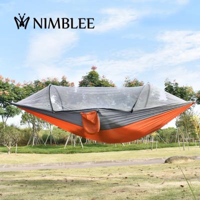 China 2022 High Quality Nylon camping hammock tent Portable Camping Parachute Hammock Outdoor for sale