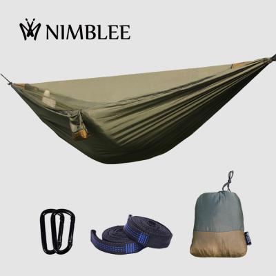 China Parachute portable Nylon Camping hammock Hammock with tree straps adjustable Cinch Buckle outdoor for sale