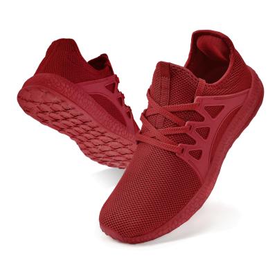 China Fashion trend ZOCAVIA men's women's ultra-lightweight running breathable shoes unisex non-slip sneakers shoes free shipping red for sale