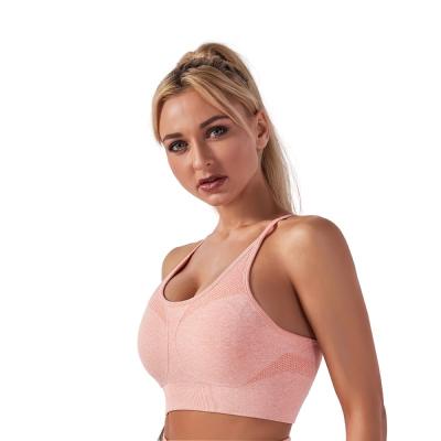 China New Arrival Antibacterial Sports Bra Top Fitness Padded Plus Size US Sizes Sports Bra for sale