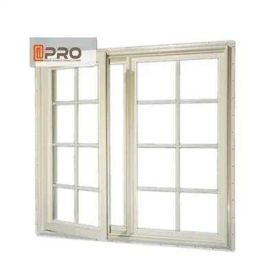 China Horizontal Aluminum Casement Windows Double Hinged With Mosquito Net for sale