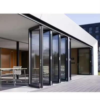 China Powder Coating APRO Aluminum Bi-folding Doors With Smooth Operation Energy Efficiency for sale