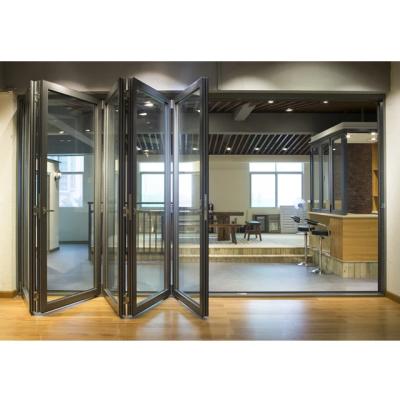 China Modern Multifunctional Low Waterproof Aluminum Glass Folding Door  / Aluminum Folding Door for sale