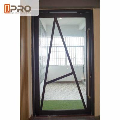 Chine Les portes en aluminium de pivot de ressort de plancher pour les portes adaptées aux besoins du client par Chambre intérieure de pivot d'avant de taille pivotent la porte en verre de pivot de porte en verre à vendre