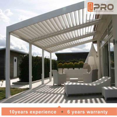 China Estilo montado en la pared atado de aluminio blanco durable de la pérgola para la ventana de la oficina en venta