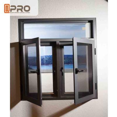 China Impact Resistant Swing Open Windows Float Glass Aluminium House Windows double casement windows casement aluminum for sale