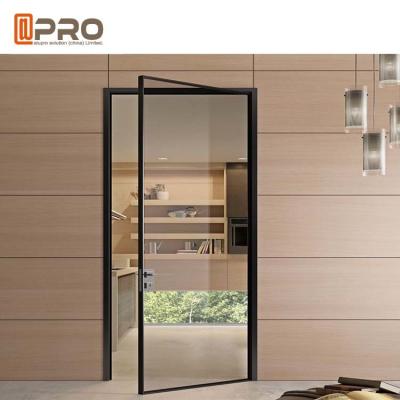 China El polvo negro del color cubrió la puerta con bisagras de cristal de aluminio para la bisagra negra de la bisagra de puerta del complejo de viviendas para las puertas plegables en venta