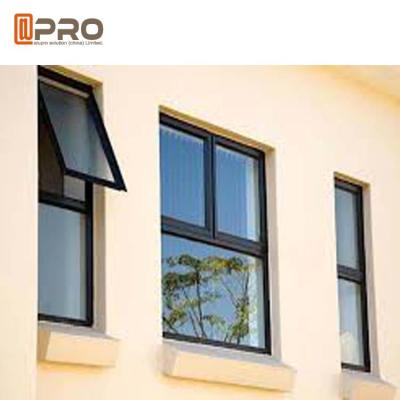 China Standard Size Aluminium Single Glass Door And Windows Swing Open Style top hung aluminium windows hung top window for sale