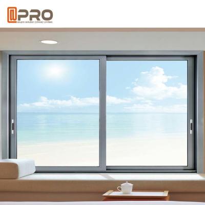 China Rotura termal Windows de desplazamiento de aluminio con la PARRILLA de VENTANA amistosa de cristal doble de DESPLAZAMIENTO de Eco que resbala la ventana de lado Nigeria en venta