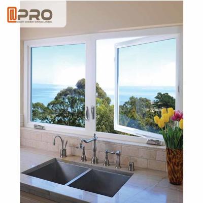 China Double Casement Aluminum Fabrication Windows For House Swing Open Style aluminum storm double casement windows for sale