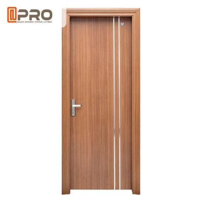 Chine Porte en bois en verre insonorisée de forces de défense principale/porte intérieure de pièce qui respecte environnementales à vendre