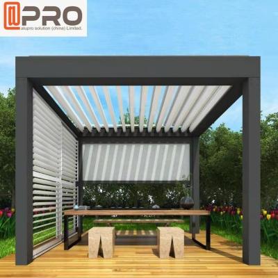 China Elektrisches Patio-Falten-Jalousien-Dach-moderne Aluminiumpergola zu verkaufen