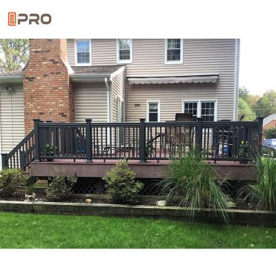 China Black Outdoor Aluminum Balustrade Exterior Handrails SONCAP standard for sale