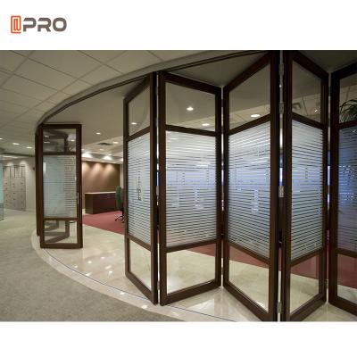 China 38mm Visible Aluminum Folding Doors Save Space Partition Foldable Gate for sale