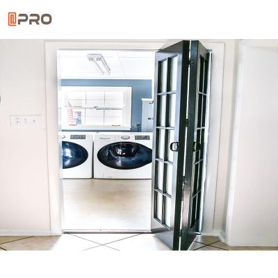 China Aluminum Moulded Japanese Sliding Bi Fold Bathroom Door Frameless Glass Sliding for sale