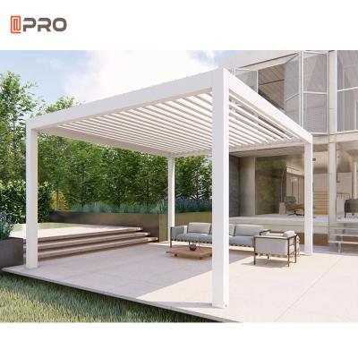 China Waterproof Louver Modern Aluminum Pergola Bioclimatic Outdoor Gazebo for sale