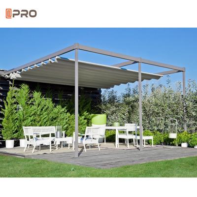 China Rainproof Modern Aluminum Pergola Patio Gazebo Free Standing Remote Control for sale