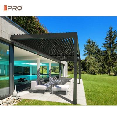 China Easy Install Modern Aluminum Pergola 3x3m Intelligence Pavilion for sale