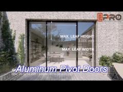 thermal break aluminium pivot entrance doors with epdm sealant rubber pivot front door pivot exterio