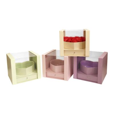 China Plain Recyclable Wholesale Color Luxury Flower Boxes	Flower Packaging Box for sale