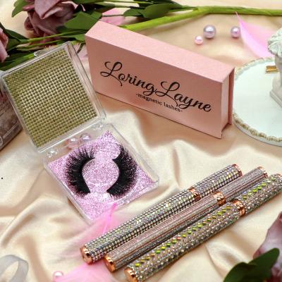 China Queenabeauty factory good quality mink eyelashes pack box wick wholesale seller volume lashes custom eyelashes for sale