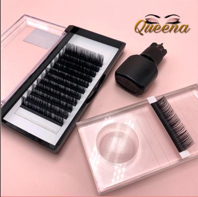 China Fast Seller Good Quality Volume Lashes Queena Fan Faux Mink Eyelashes Extension Lashes Extensions for sale