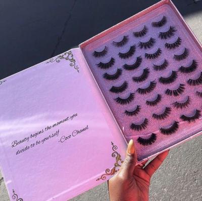 China Natural Lashes Lashes, Handcrafted 30mm 25mm Mink Lashes, Custom Label Mink Eyelash Extensions Seller for sale