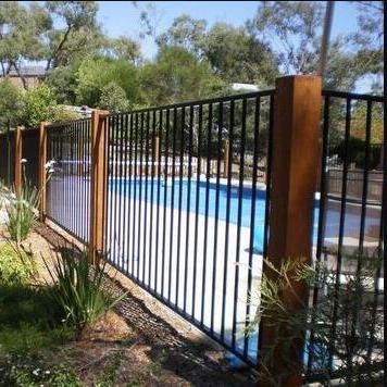 China Easily Assembled Heavy Duty Powder Coated Aluminum Swimming Pool Safety Fencing Panels Vertical for sale