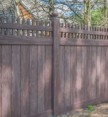 China Easily Assembled Custom Outdoor Wpc Fencing Composite Fence Wood Screen Panels for sale