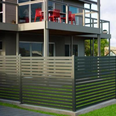 China Easily Assembled Extruded Private Garden Decorative Aluminum Post Fence Aluminum Composite Fence Panel for sale