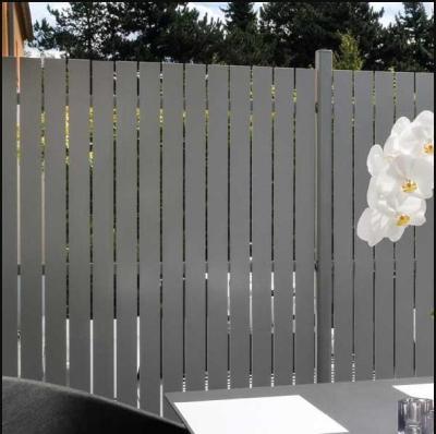 China Easily Assembled Easily Assembled Garden Security Fence Panels Aluminum Newly Design Aluminum Fence Slats for sale