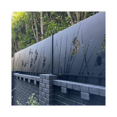 China China Easily Assembled Custom Laser Cut Outdoor Privacy Metal Screen Aluminum Panel Fence Garden Gates for sale