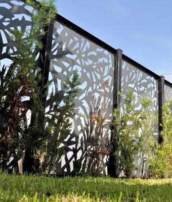 China Easily Assembled OEM & ODM Decorative Laser Cut Outdoor Privacy Metal Fence Panel for sale