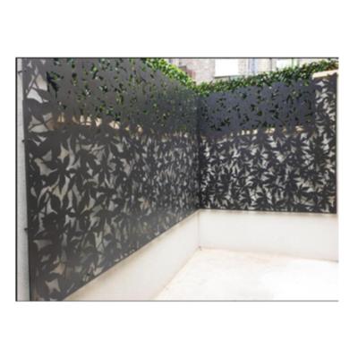 China Custom Aluminum Fence Metal Fence Garden Laser Cut Panels Screen Decorative Easily Assembled Fence Wall for sale