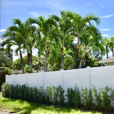 China High Grade Custom Easily Assembled Gray Vinyl Panel Pvc Fence From China Supplier for sale