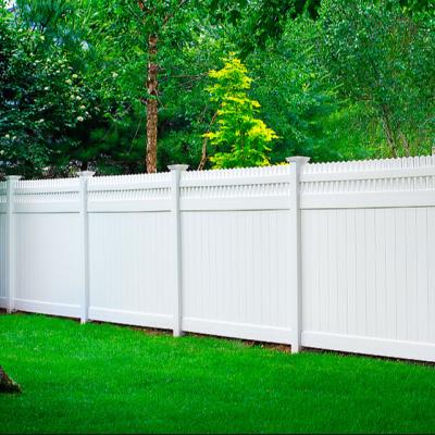 China Custom New Design Easily Assembled Cheap Outdoor Friendly White Vinyl Fencing Privacy Garden Fence for sale