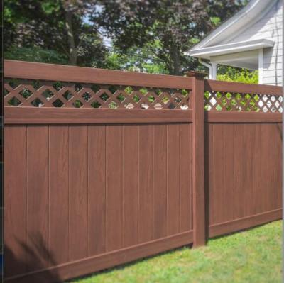 China High Quality Popular Custom Wpc Garden Panels Easily Assembled Plastic Fence for sale