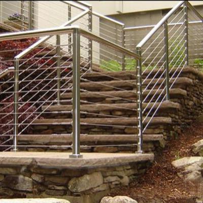 China Modern Exterior Customized High Quality Staircase Kit Stainless Steel Cable Railing System for sale